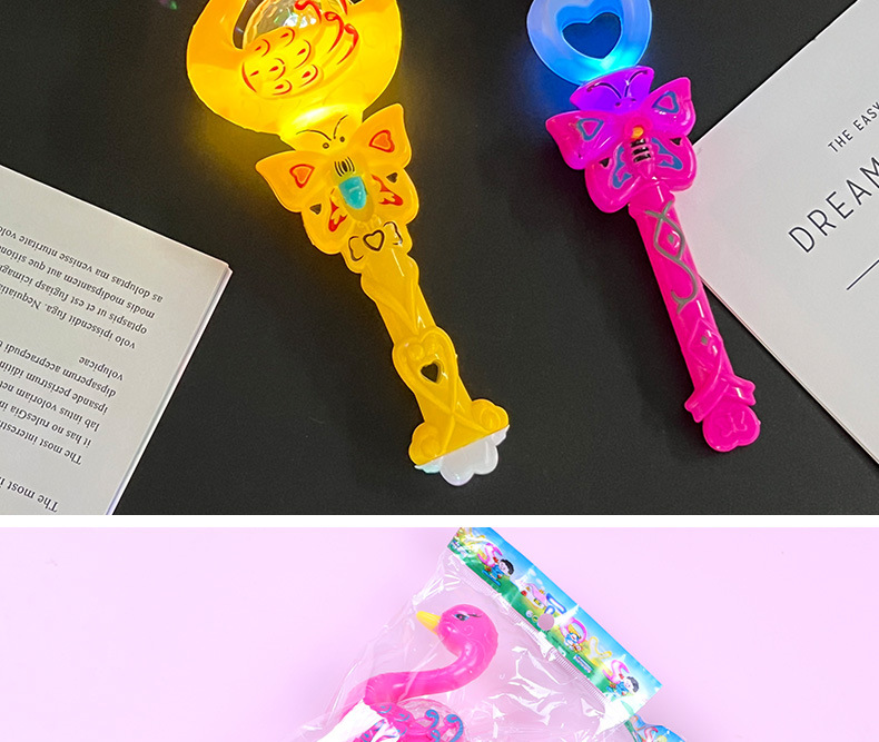 Small glowing swan, projection magic wand, little swan, flashing wand, magic wand, street stall selling hot toys wholesale pic 13