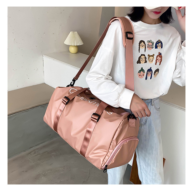 可套拉杆大容量手提旅行包通用干湿分离运动健身收纳包出差行李包详情46