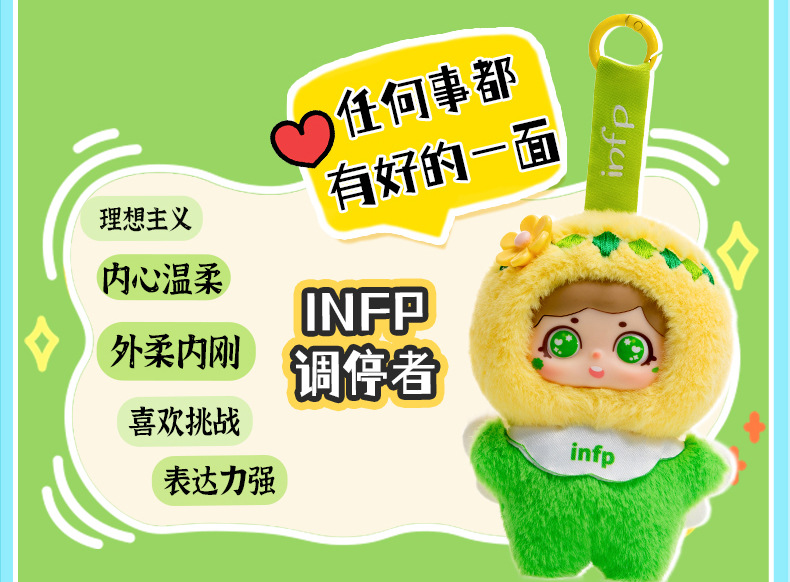 Hellokt Sixteen Personalities Star People Plush Keychain Pendant Doll Pendant Doll pic 10