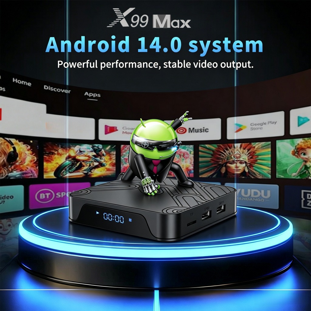 X99MAX-S外贸网络机顶盒RK3518安卓14网络盒子双频蓝牙语音遥控器详情3
