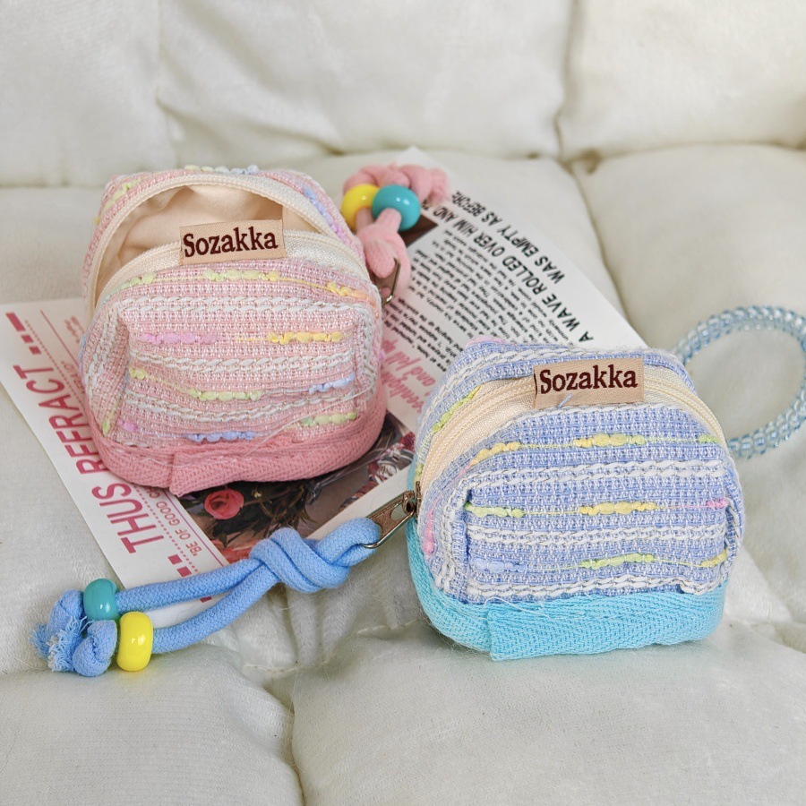 迷你小香风便携式苹果无线蓝牙耳机钥匙保护包收纳软布壳包收纳包详情17