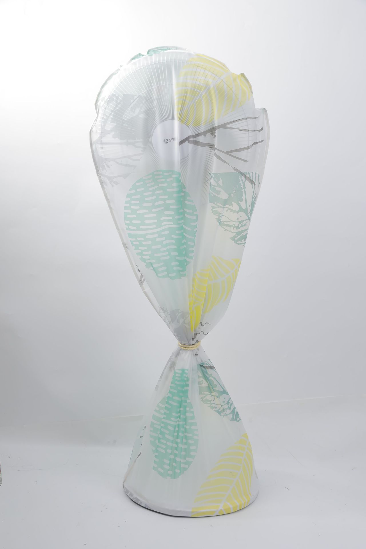 The fully enclosed fan cover is a semi-transparent long floor-standing dust-proof storage three-dimensional fan dust cover with cartoon pattern fabric pic 17