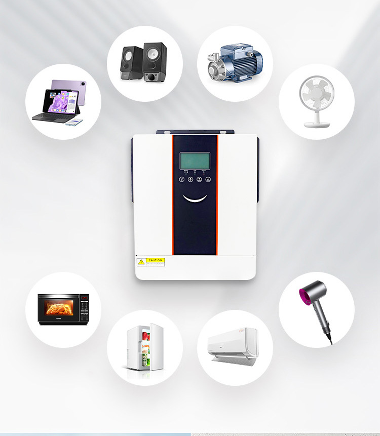 Liqun Solar photovoltaic reverse control integrated machine solar inverter 1KW-6.2KW genuine Bojia storage inverter pic 3