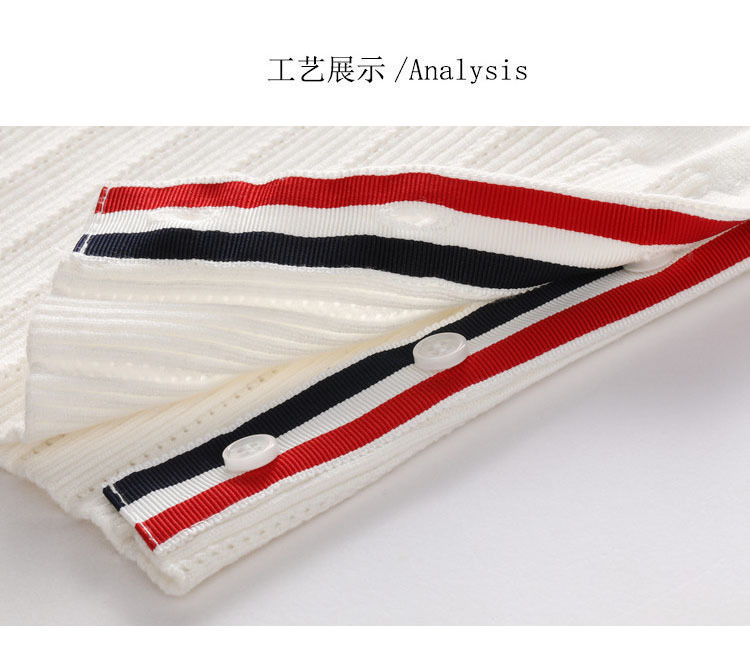 TbB knitted cardigan for women 26, new four-bar trendy brand, school style, stylish, versatile, spring and autumn sweater coat, thick pic 16