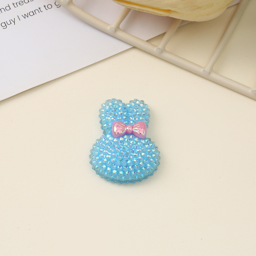 Epoxy resin AB glue resin diamond-encrusted little rabbit jewelry patch DIY phone case handcrafted material factory wholesale in stock pic 6