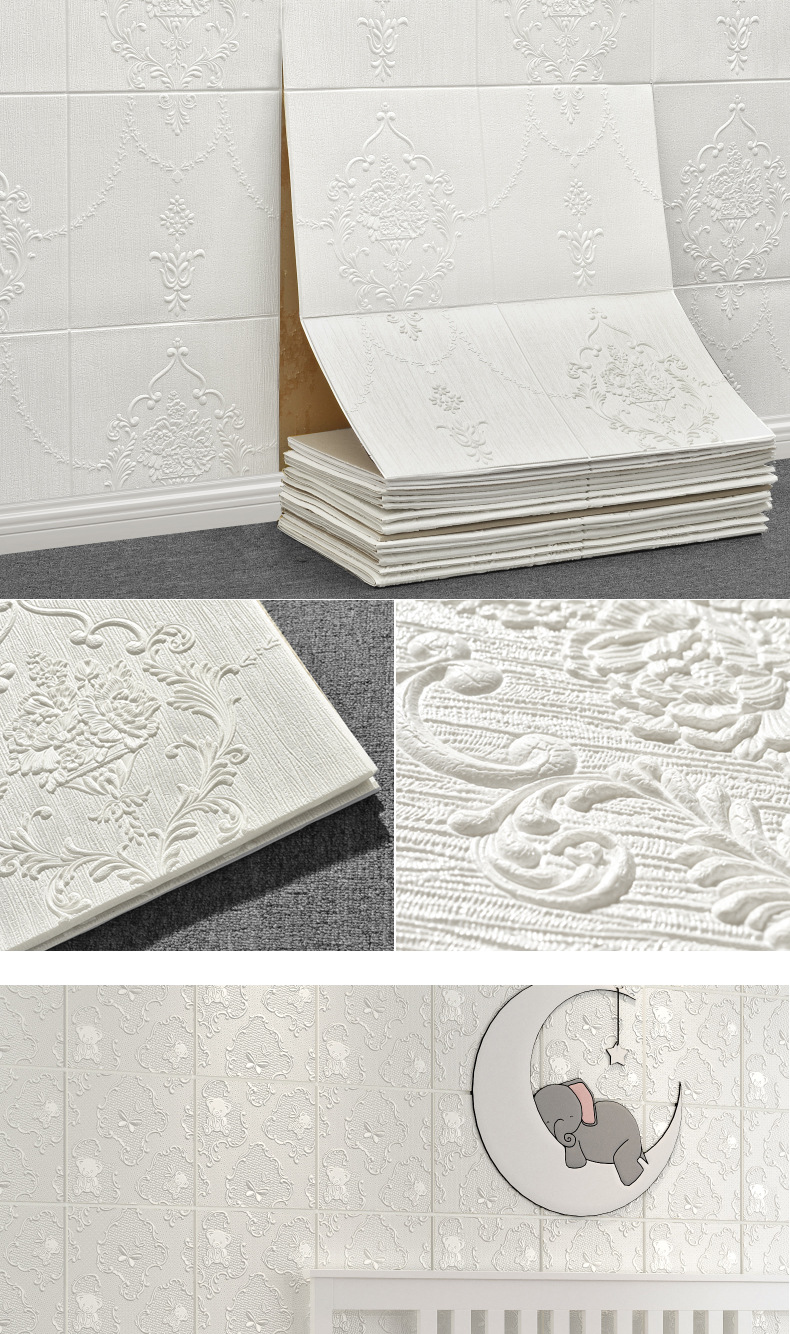 泡沫自粘墙纸自粘壁纸墙布3d墙贴防水防潮客厅卧室厨房软包壁纸详情12