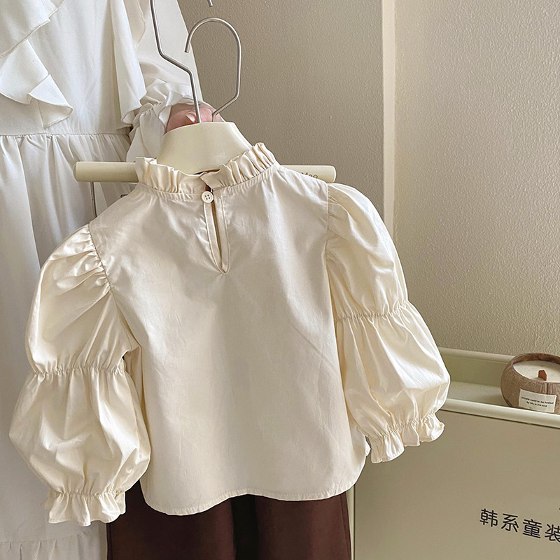 女童2025春秋季新款可爱时尚三件套打底衫单排扣上衣长裤套装外贸详情11