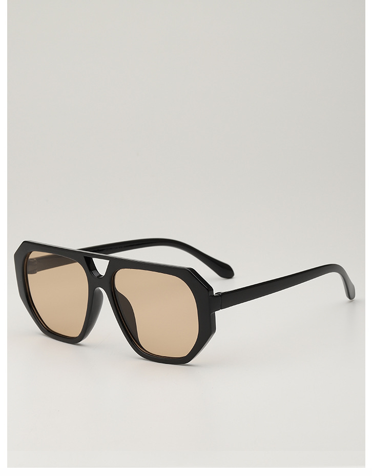 European and American retro square frame street style sunglasses, American high-end style ins style trendy sunglasses for men and women, round face sunglasses pic 11