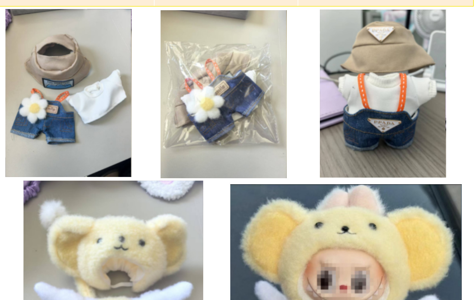 Doll clothing, 17cm blind box, doll skirt set, cute dress-up toys, cross-border baby clothing pic 2