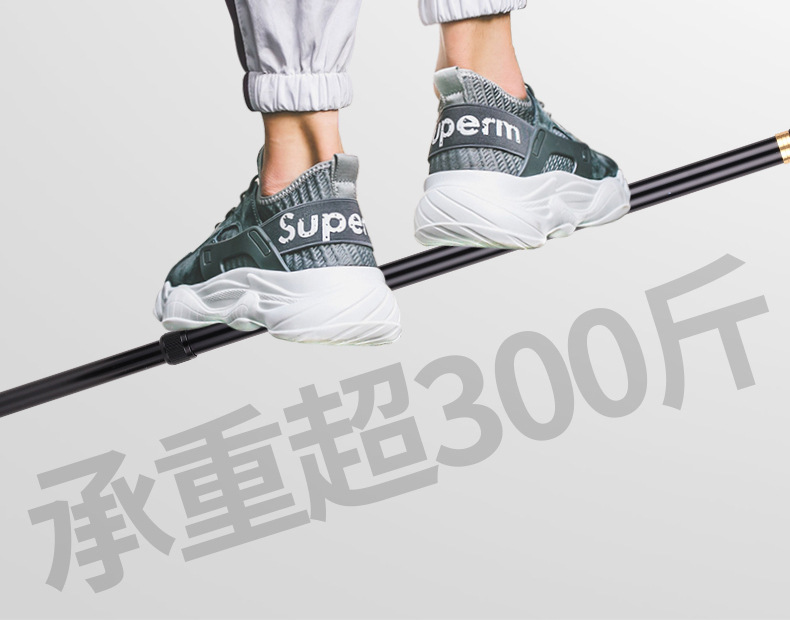 铝合金登山杖现货 可伸缩铝合金拐杖防滑老年人手杖 轻便老人拐杖详情17