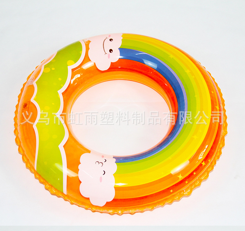 虹雨新品儿童充气游泳圈可爱卡通云朵游泳圈PVC救生圈腋下圈批发详情7