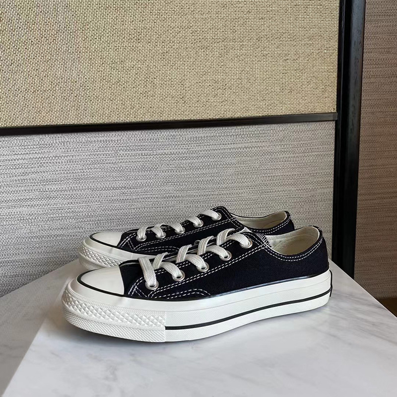 莆田 1970s经典板鞋男女高帮小稚菊帆布鞋情侣款休闲鞋百搭硫化鞋详情8