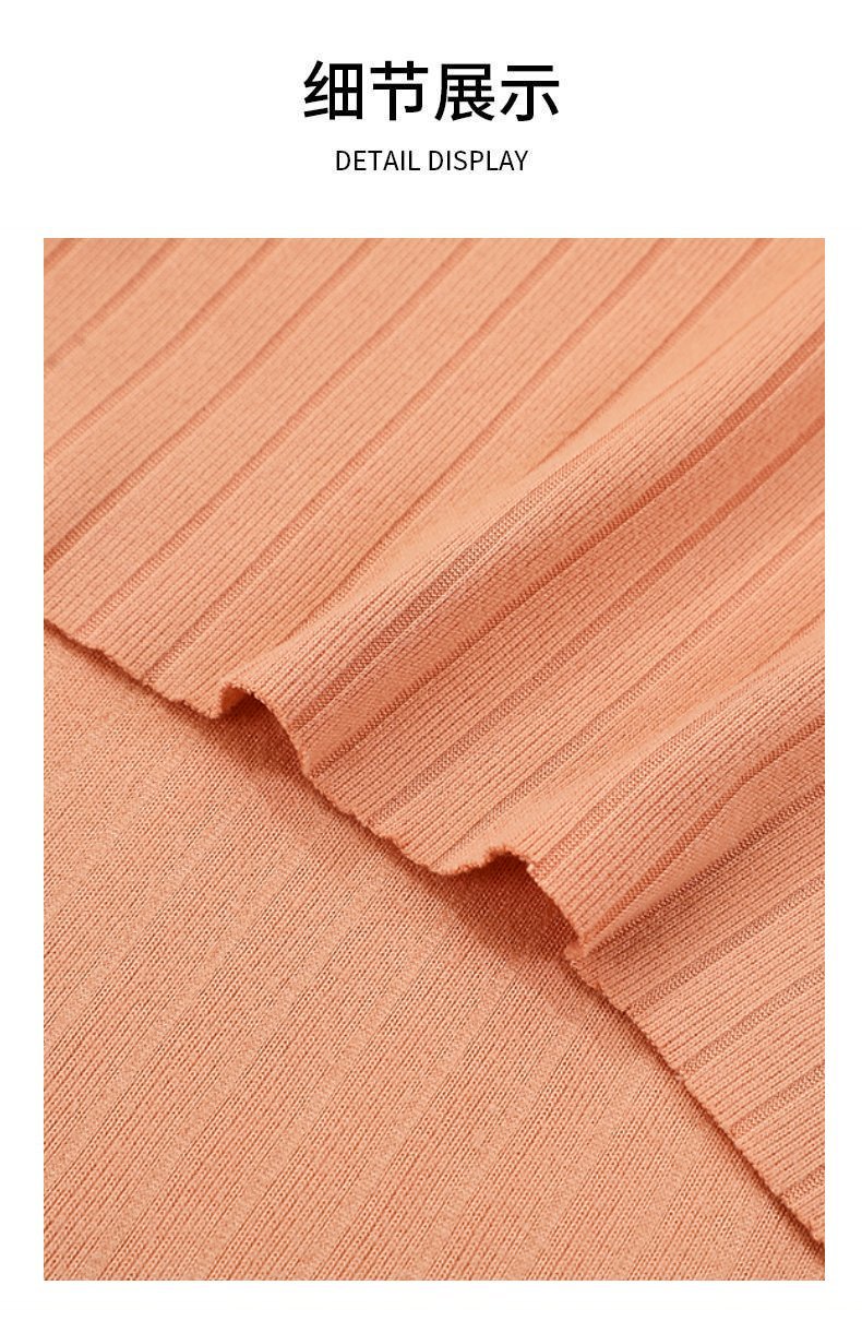Factory in-stock autumn and winter base layer thermal underwear set fabric 8x3 double-sided brushed Rowen double-sided elastic pic 6