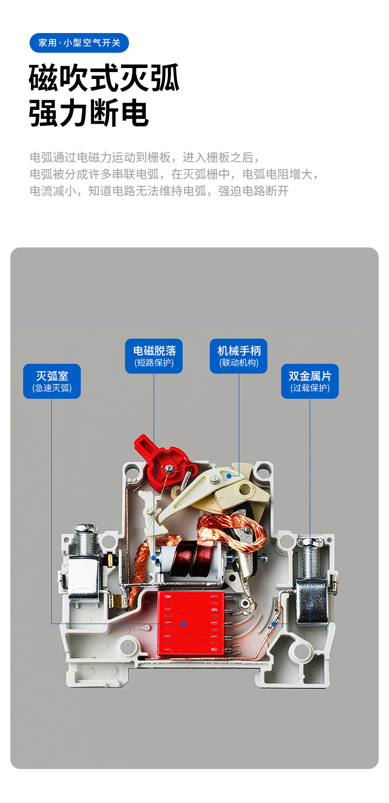 一元电气白色小型断路器施耐德断路器yaki详情8