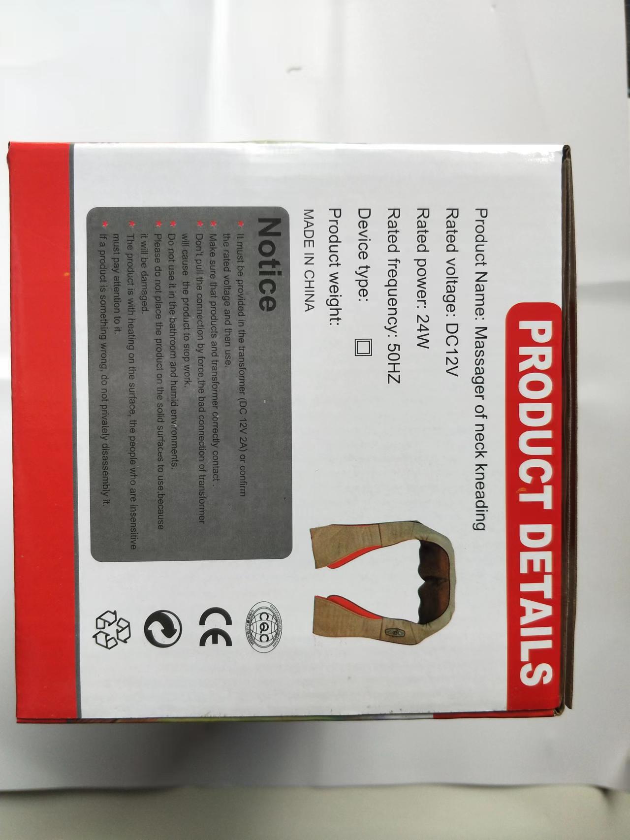 Wholesale of multi-functional U-shaped electric cervical vertebrae kneading, massaging and tapping shawls from the manufacturer pic 6