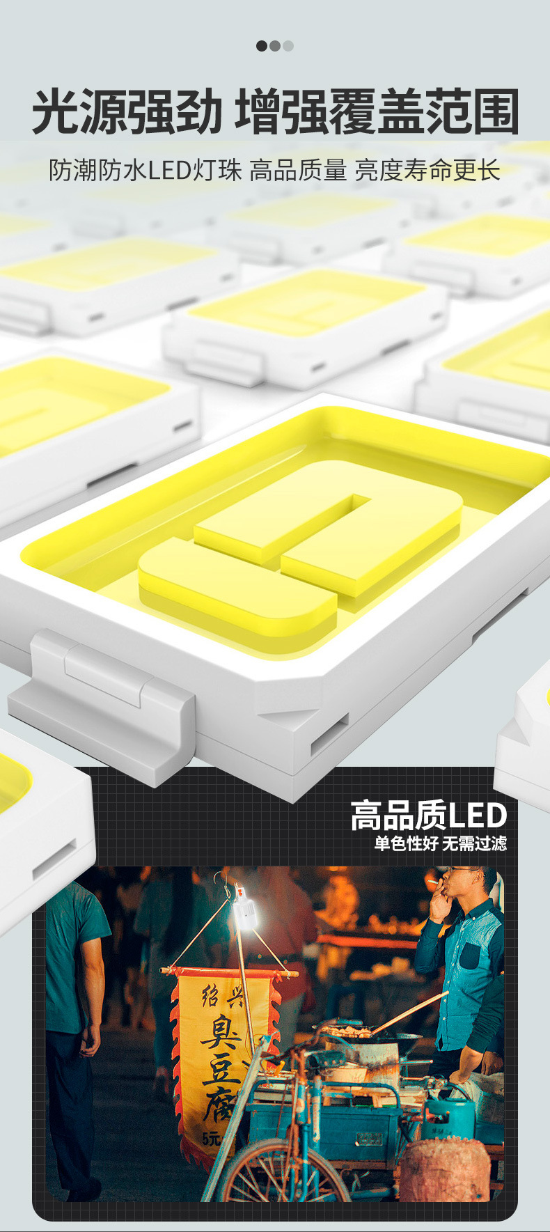 Jiuliang 7813usb rechargeable bulb LED7814 Night Market Light Stall Light Super Bright Emergency Outdoor camping Bulb Light pic 4