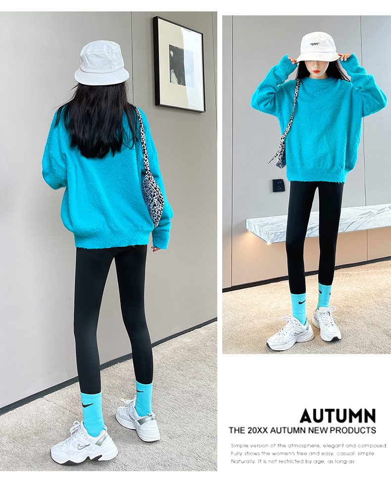 飞机标鲨鱼裤女外穿春夏紧身修身防晒提臀户外打底瑜伽芭比裤女详情19