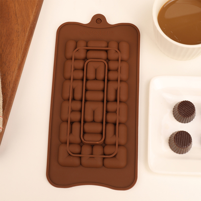 Euler Waffle mold, waffle silicone chocolate thin skin silicone fondle mold, full plate bond waffle mold pic 1
