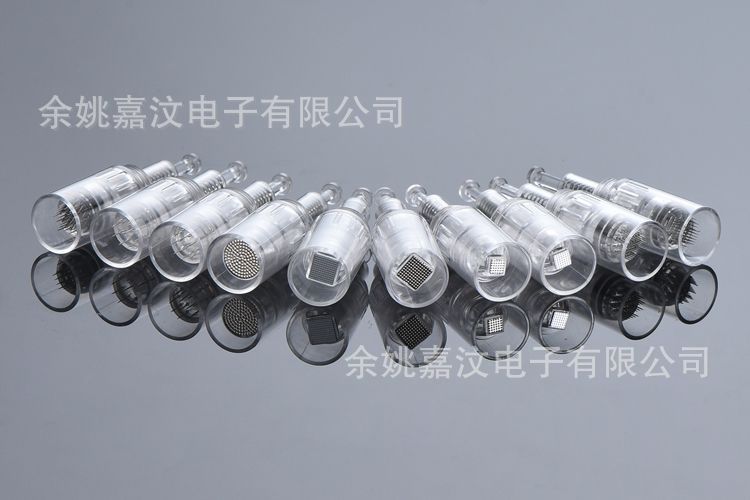 纳米微晶头电动微针针头导入仪器飞梭美容圆晶片12针36MTS中胚笔详情16