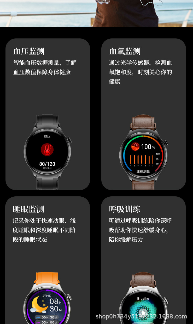 新款跨境X1PRO+智能手表离线双支付语音助手运动手环NFC门禁卡详情9