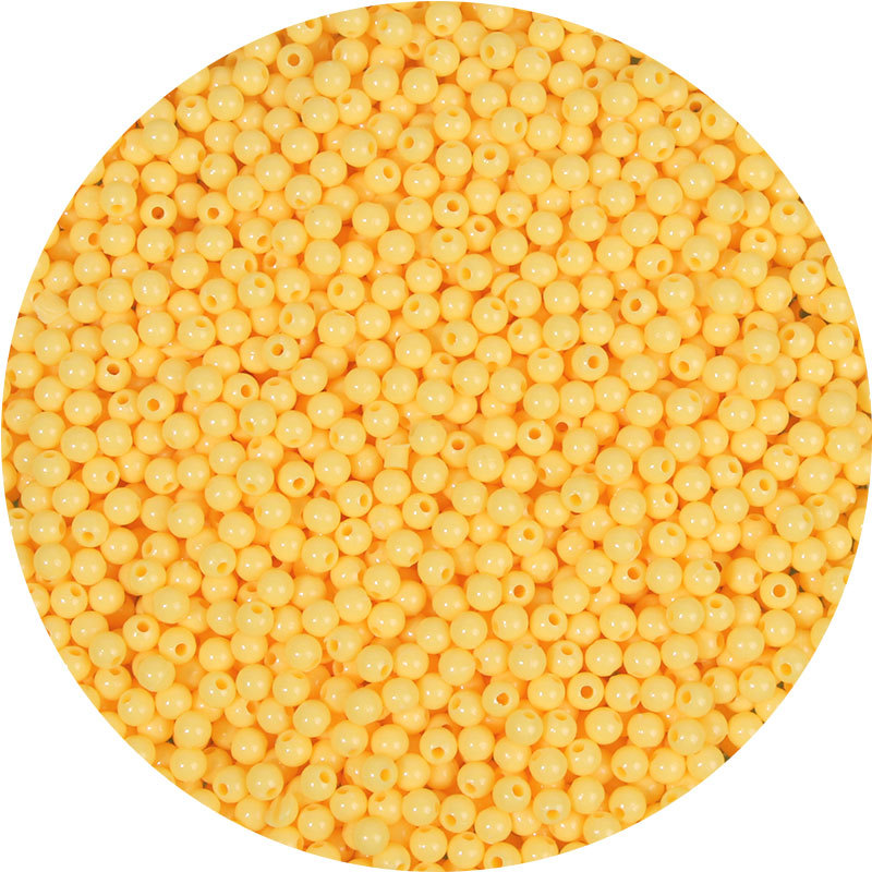 4mm亚克力塑料实色圆珠diy手工串珠手链首饰材料配件配饰散珠批发详情28