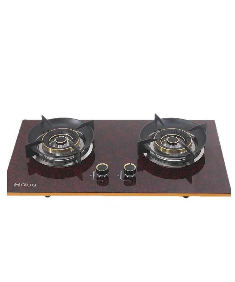 热卖燃气双灶台嵌两用熄火保护钢化玻璃面板易清洁猛火节能家用详情12