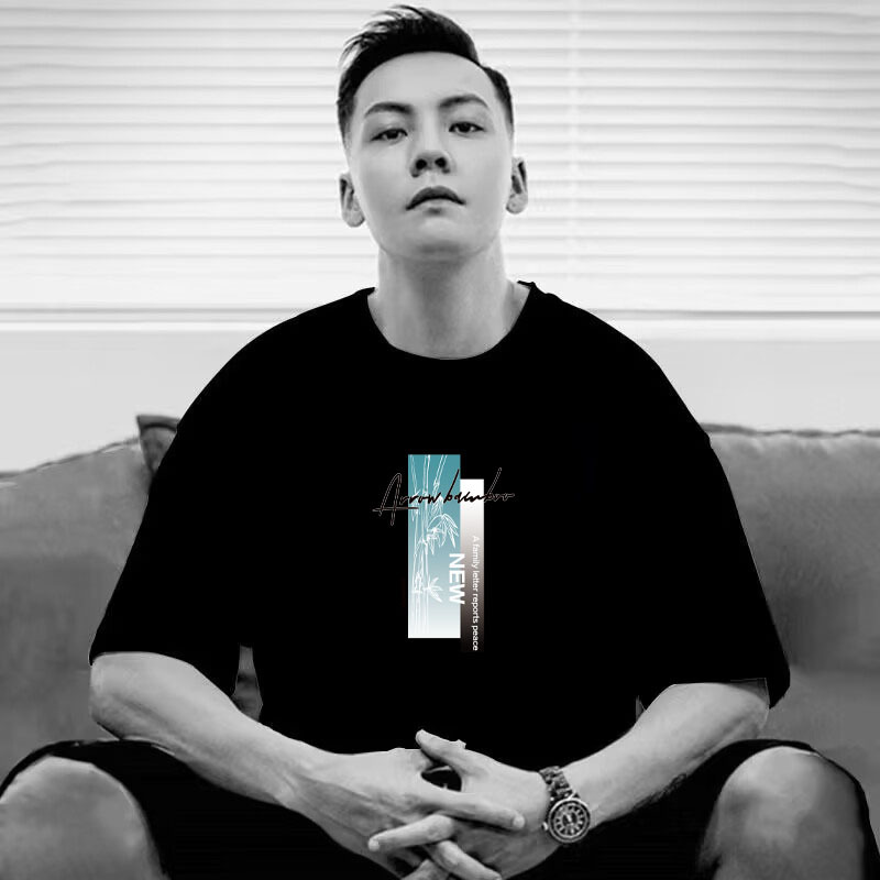 Wholesale of 2025 new summer pure cotton round-neck half-sleeved T-shirts for both men and women, loose short sleeves pic 16