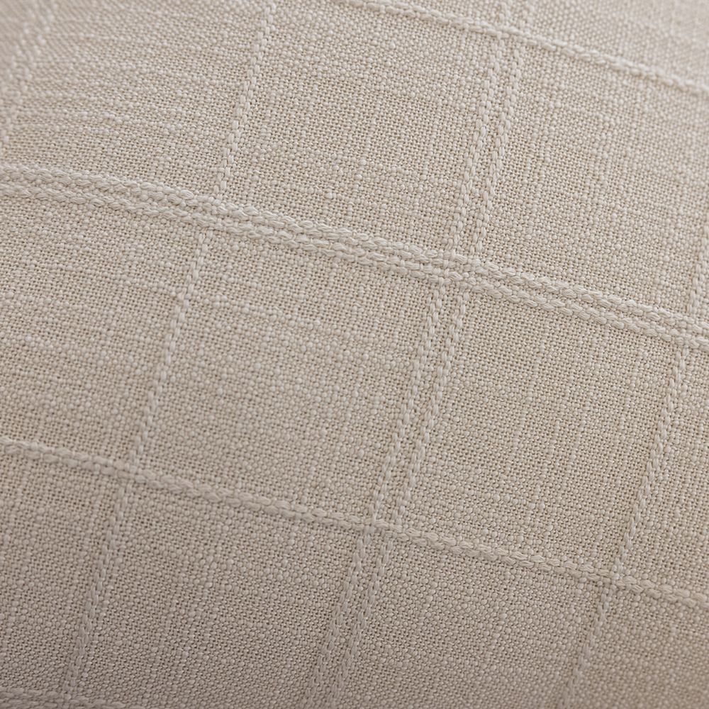 Cross-border minimalist style autumn and winter solid color polyester double-sided jacquard checkered home cushion Headboard sofa pillowcase pic 20