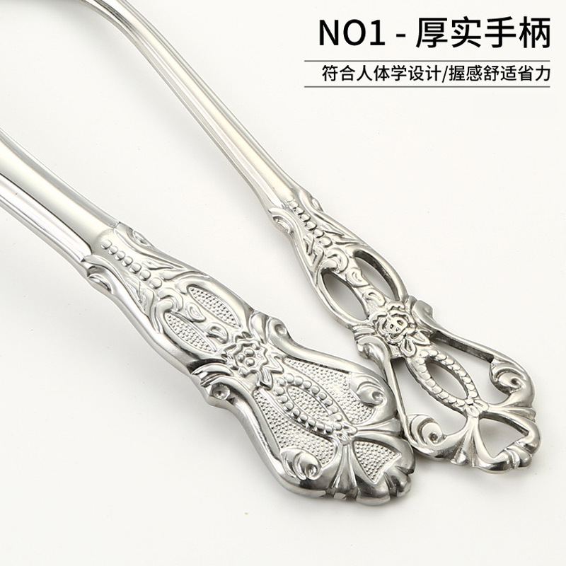 跨境亚马逊 皇庭不锈钢餐具套装20-30件套刀叉勺镂空雕花礼盒套装详情7