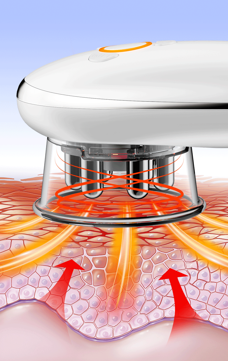 新款彩光负压推脂机按摩器塑形仪ems微电流脸部提拉紧致美容仪详情3