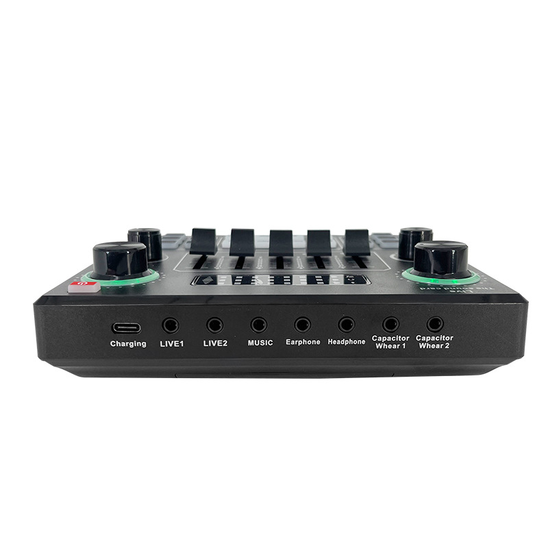 Cross-border BM800 condenser microphone, V8 mobile phone English sound card, computer usb cantilever stand live streaming set pic 9