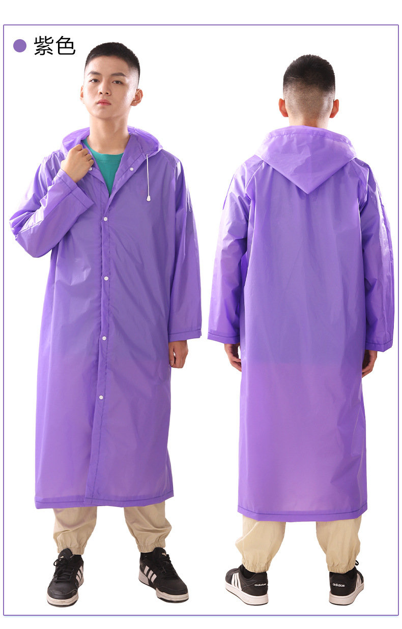 雨衣长款全身防暴雨透明加厚儿童大人男女雨服成人便携一次性雨披详情9