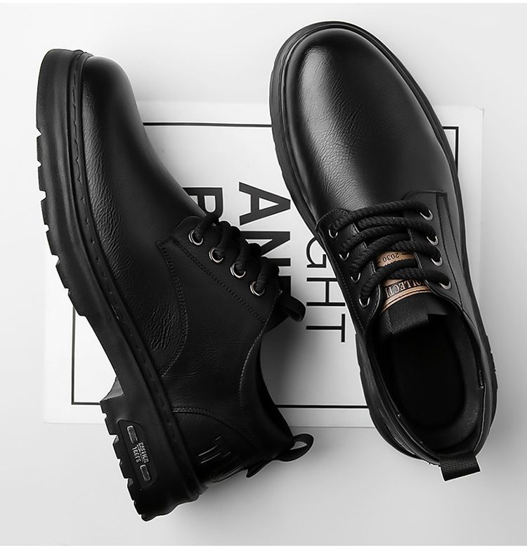 2025春秋新款男士手工上线休闲皮鞋男复古工装大头耐磨系带男皮鞋详情20