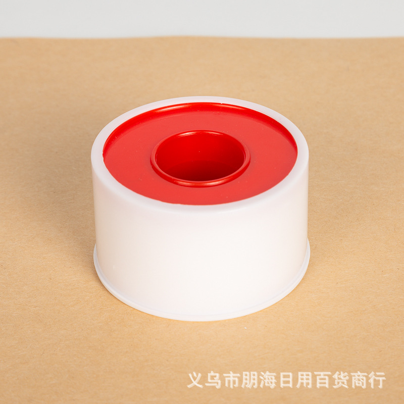 White cotton sports tape (red core, white sleeve) 2.5cm*5m*12 rolls *24 boxes Hot melt adhesive white cotton tape pic 6