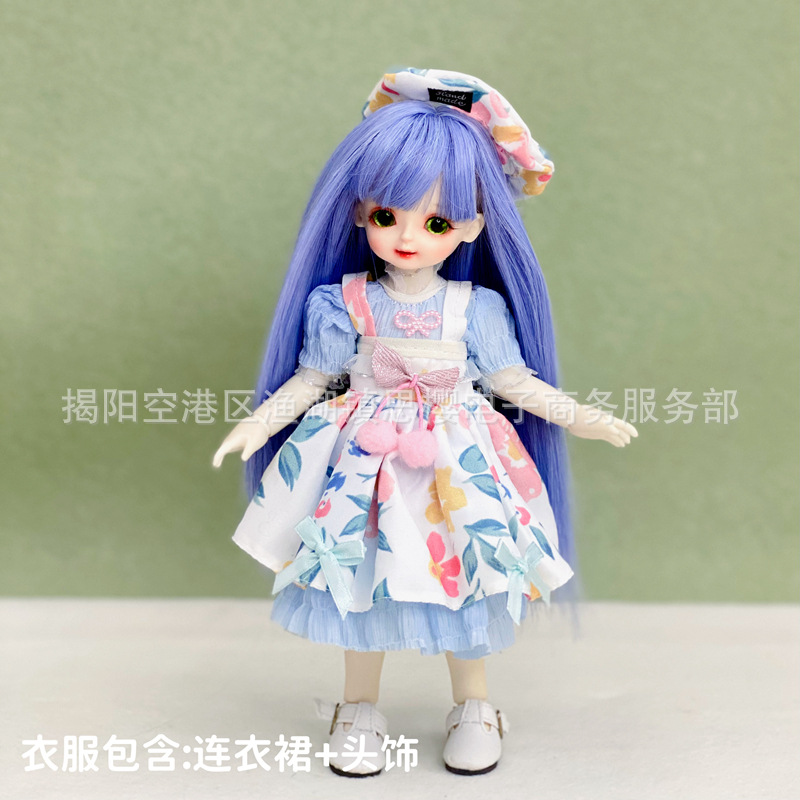 6分bjd娃娃换装衣服洛丽塔套装30厘米洋娃娃裙子连衣裙制服女仆装详情22