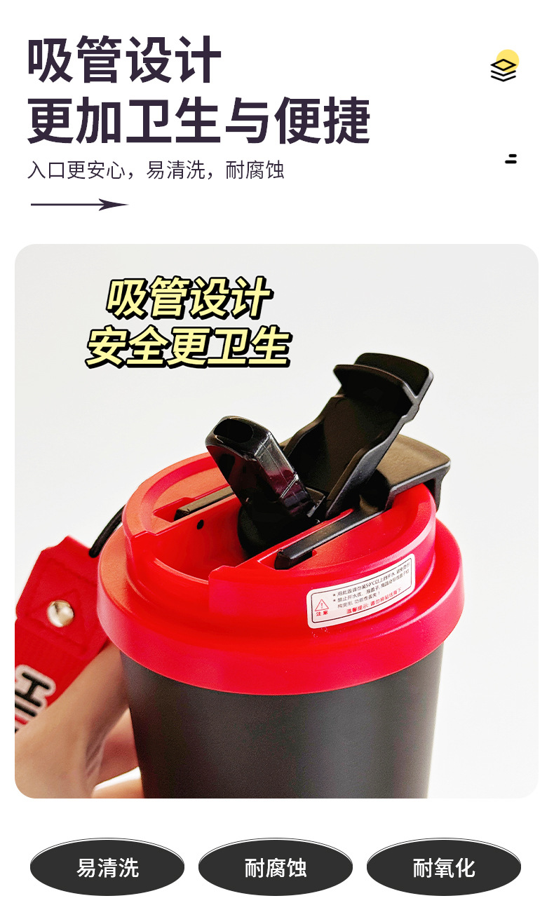 国风水杯卡通便携儿童保温杯学生上学专用吸管杯高颜值不锈钢杯子详情5