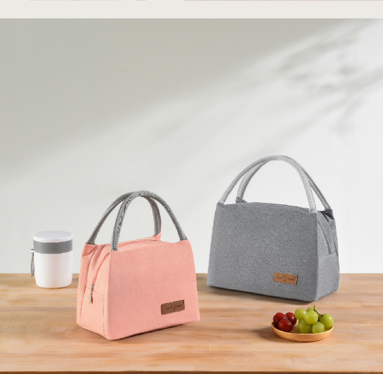 蓓恋手提保温袋手拎加厚便当包阳离子学生饭盒袋大容量上班午餐包详情14