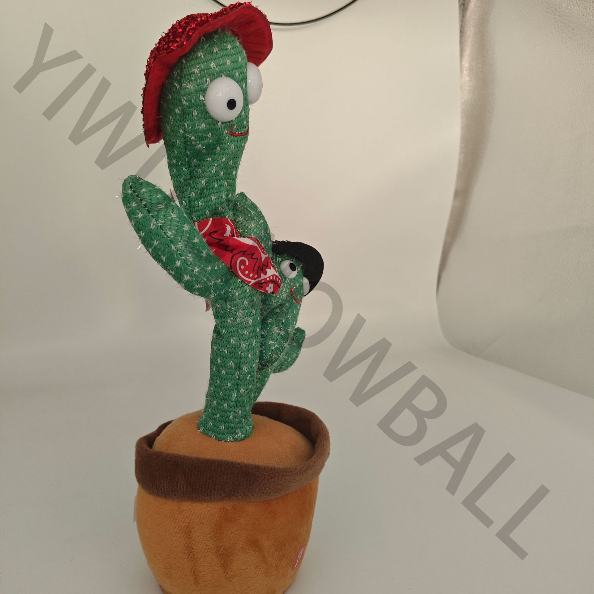 2025创意搞怪电动跳舞母子双头仙人掌抖音同款网红会唱歌的仙人掌详情18