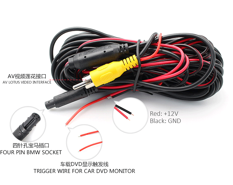 Automotive cvbs reversing camera, high-definition night vision reversing rearview CCD vehicle-mounted camera, reversing image ahd pic 9