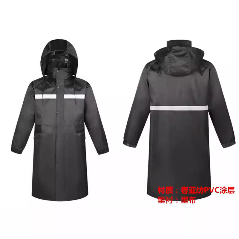 成人雨衣裤分体连体摩托车劳保防风保暖PVC牛津布春亚纺反光雨衣详情22