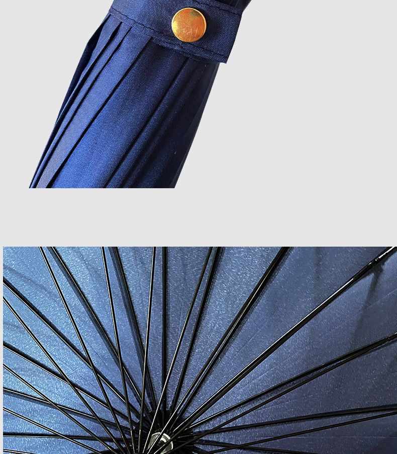 24骨批发加大加厚自动直杆商务伞广告伞长柄印logo抗风暴男大雨伞详情11