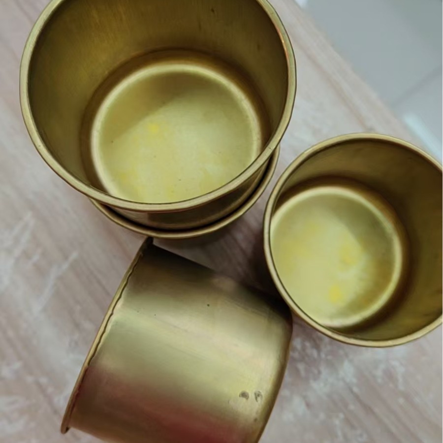 铜杯可用作烟灰缸爆款黄铜杯易清洗网吧专用详情2