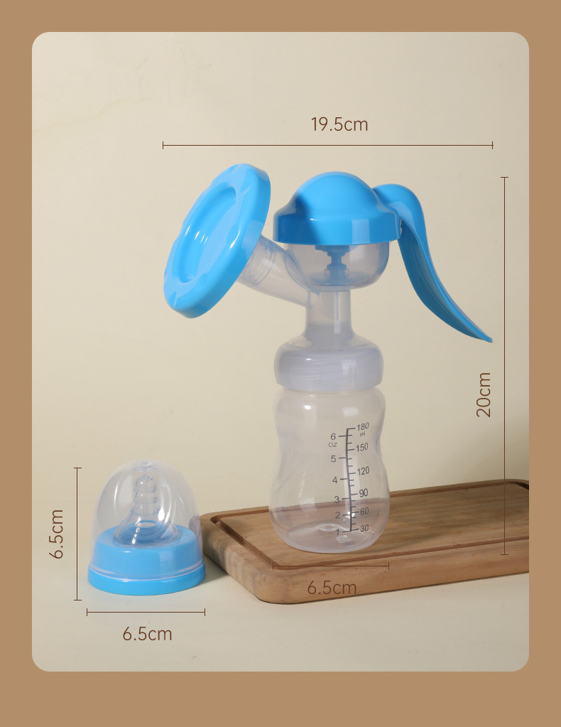厂家直销手动硅胶吸奶器便携式宝宝母乳集乳器孕妇吸乳器厂家批发详情13