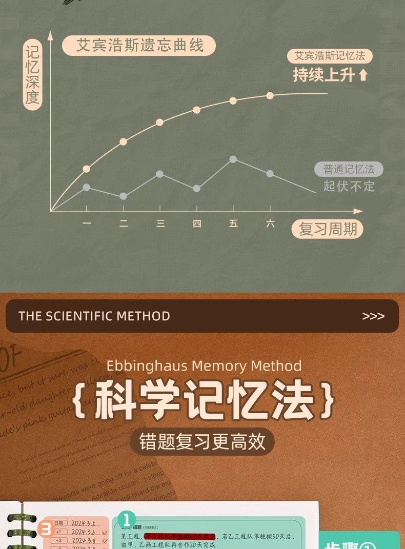 B5错题本初中生活页可拆卸高中生考研大学生英语专用改错本纠错本详情5
