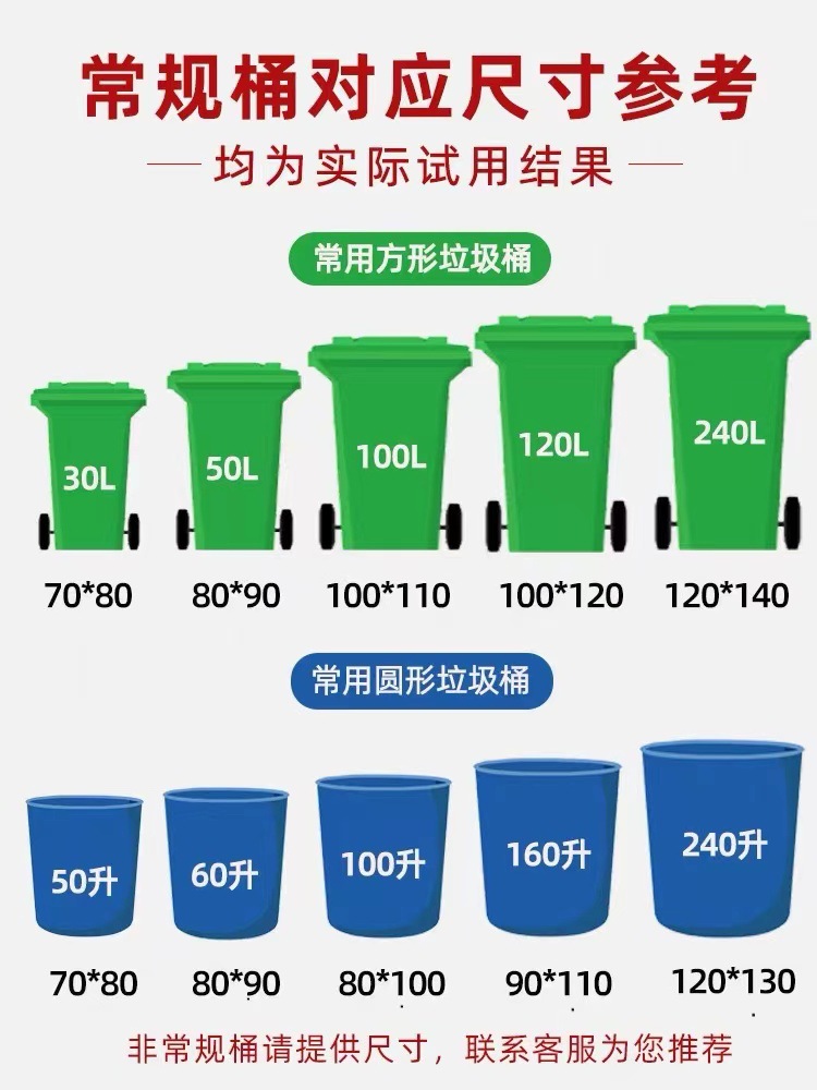 环卫垃圾袋批发定制酒店社区大号加厚黑色商用塑料袋定制尺寸颜色详情2