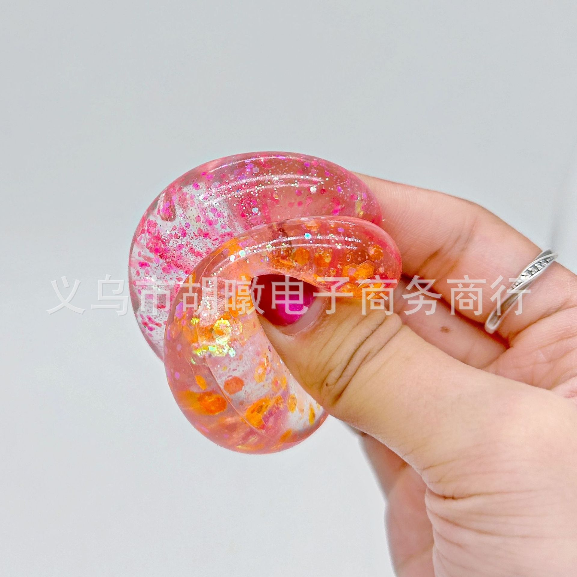 爱心捏捏乐金粉爱心麦芽糖捏捏乐解压慢回弹玩具网红发泄减压捏捏详情6