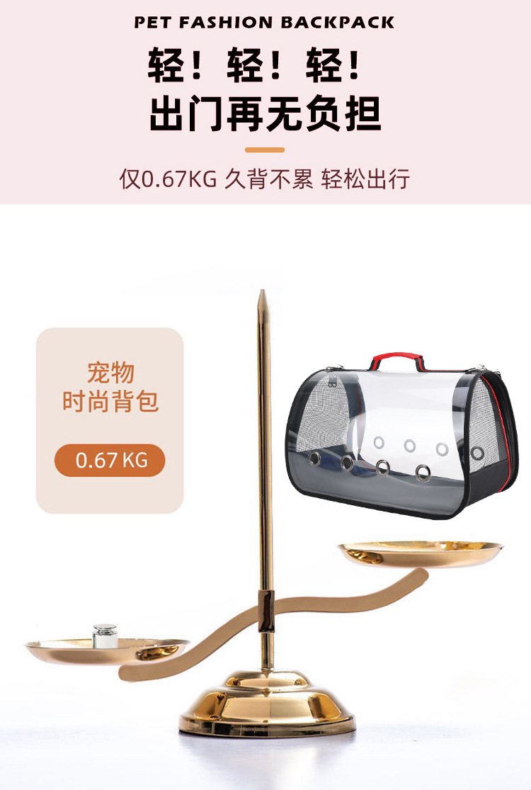 厂家直供猫包外出便携猫咪太空舱手提单肩大容量猫咪单肩背包详情4