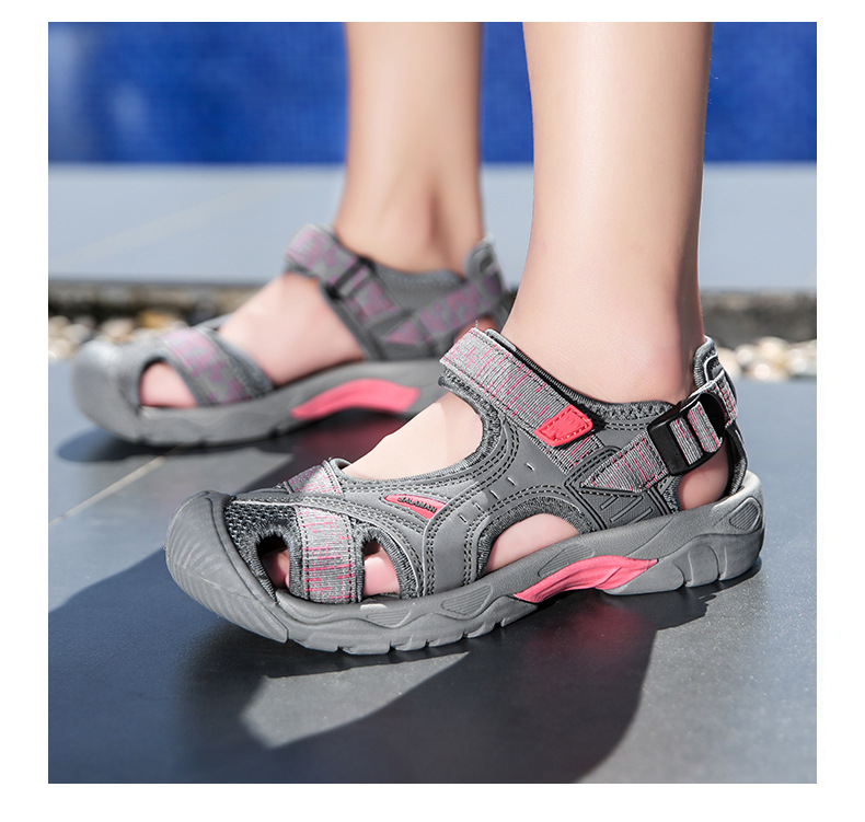 跨境外贸 情侣款 户外凉鞋男女沙滩鞋防滑登山徒步鞋男包头运动鞋详情29