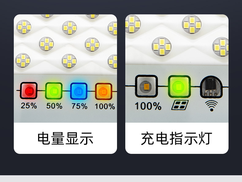 Cross-border solar lights, starry sky floodlights, household outdoor garden lights, waterproof led solar sensor lights pic 9