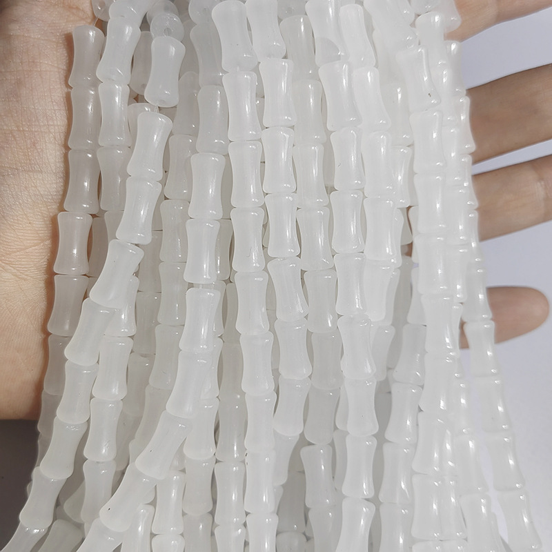 6x12mm bamboo joint beads, glass beads, bamboo bracelet necklace, diy handcrafted hairpin accessory materials pic 7
